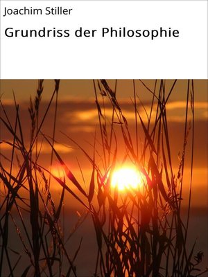 cover image of Grundriss der Philosophie